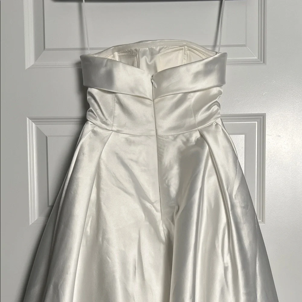 Meshki Eileen Strapless Wedding Satin Dress - Picture 6 of 15
